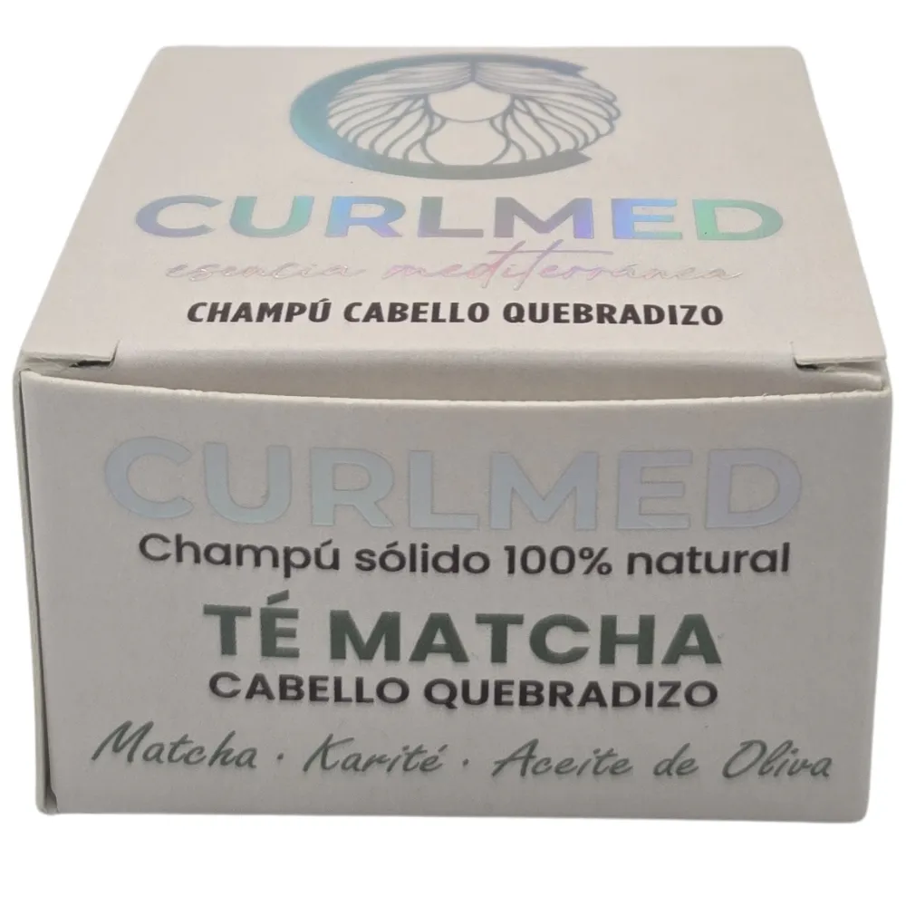 CurlMed Acondicionador Sólido Regenerador Puntas y Raíz Té Matcha 80g - 2